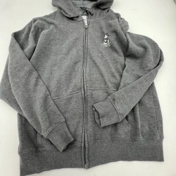 Disney Gray Full Zip Hoodie Mickey Mouse Size Large - Picture 1 of 3
